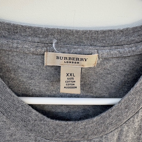 Burberry Classic Gray Short Sleeve Tee - Picture 4 of 4